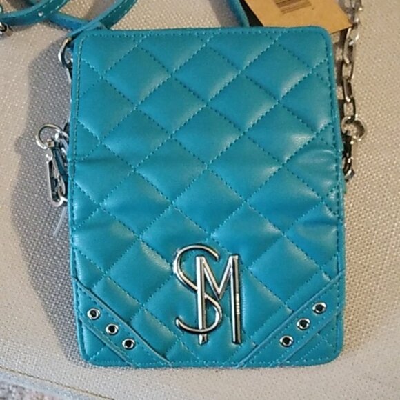 Steve Madden MINI Brilly Cedar Green Flap Card Case Crossbody Wallet NWT - Picture 3 of 6